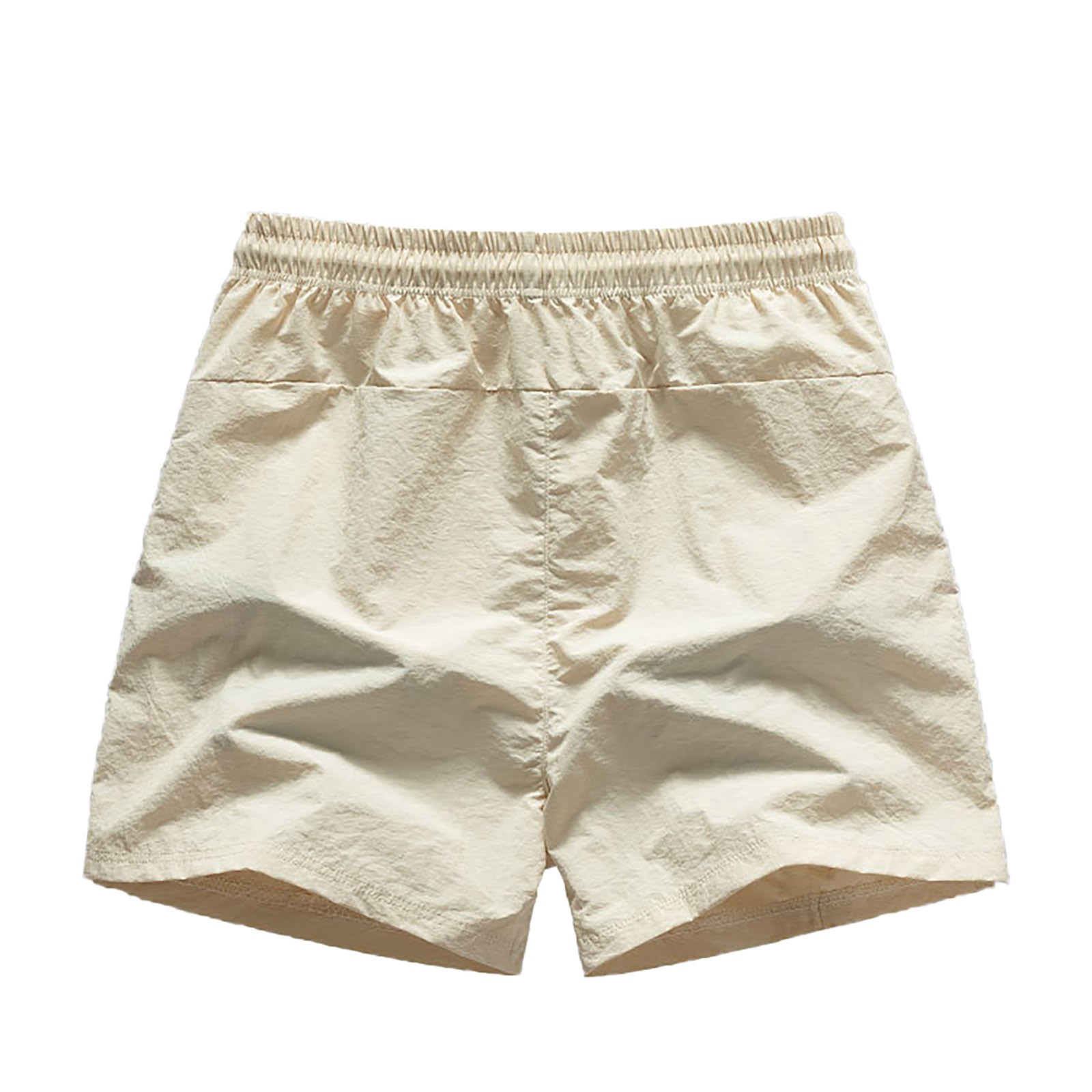 thumbnail image 5 of Pantalones cortos deportivos europeos de color liso con costuras laterales para hombre - Elásticos, transpirables y de secado rápido, 3/4 de largo, 5 of 5